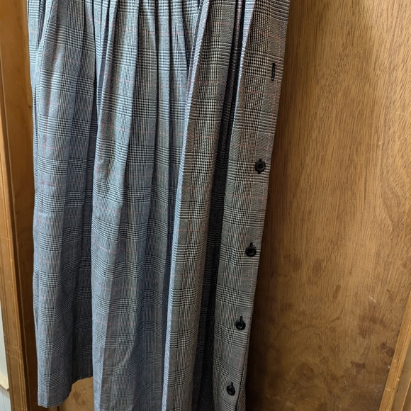 Worthington Gray Plaid A-Line Skirt - Picture 2 of 2